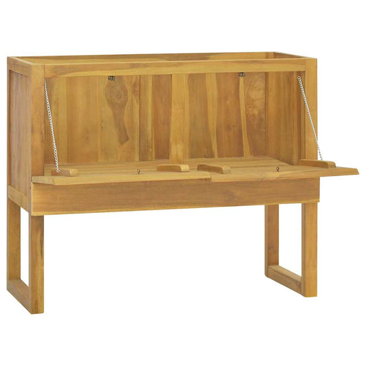 Baderomsskap 90x40x75,5 cm heltre teak