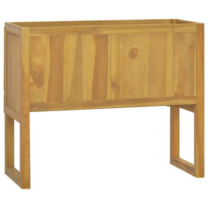 Baderomsskap 90x40x75,5 cm heltre teak