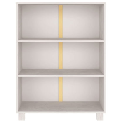 Bookhylle HAMAR hvit 85x35x112 cm heltre furu