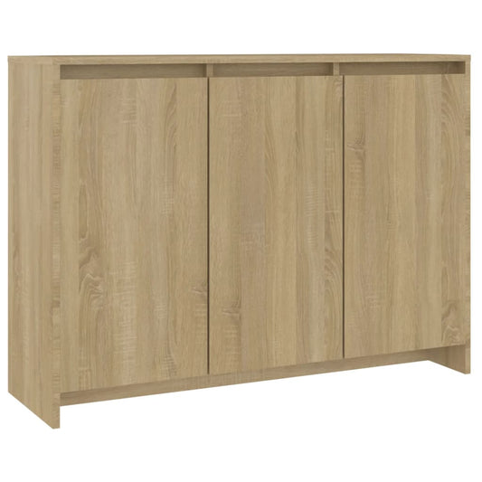 Skjenk sonoma eik 102x33x75 cm konstruert tre