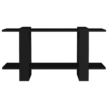 Bokhylle svart 100x30x51 cm konstruert tre