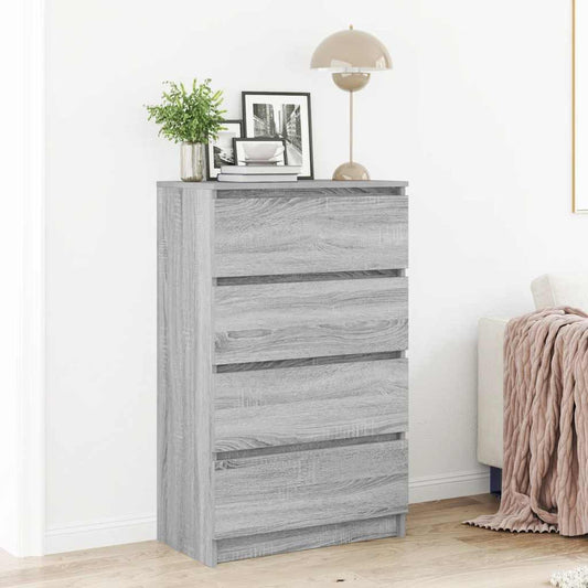 Skjenk grå sonoma 60x35x98,5 cm konstruert tre