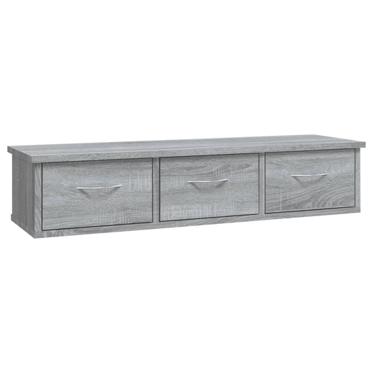 Veggskap grå sonoma eik 88x26x18,5 cm konstruert tre