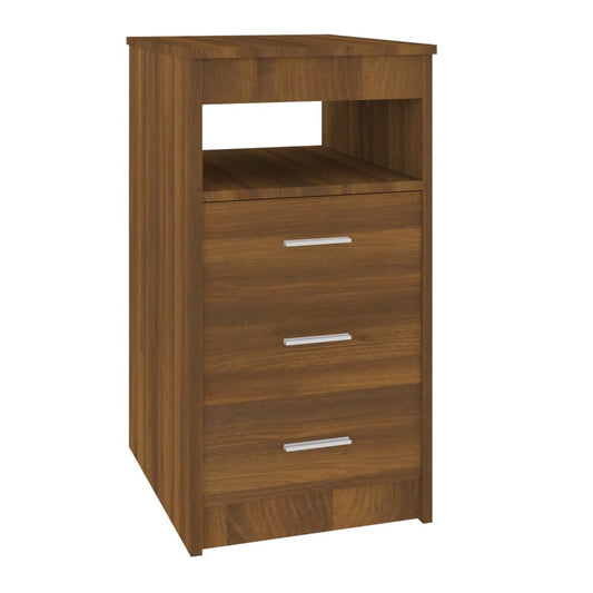 Kommode brun eik 40x50x76 cm konstruert tre