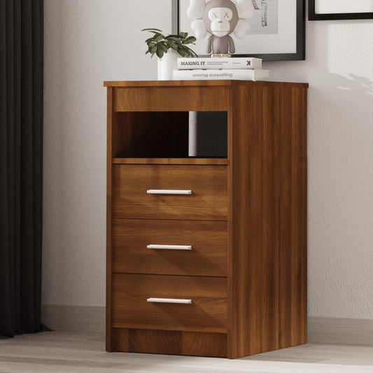 Kommode brun eik 40x50x76 cm konstruert tre