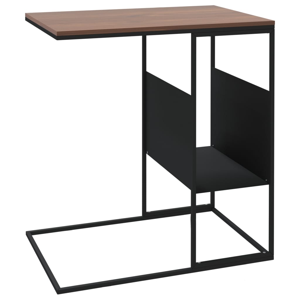 Sidebord svart 55x36x59,5 cm konstruert tre