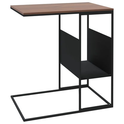 Sidebord svart 55x36x59,5 cm konstruert tre