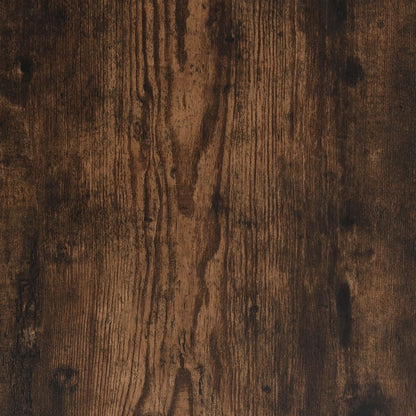 Veggmontert TV-hylle røkt eik 125x18x23 cm konstruert tre
