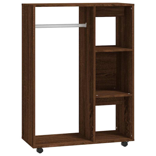 Garderobe brun eik 80x40x110 cm konstruert tre