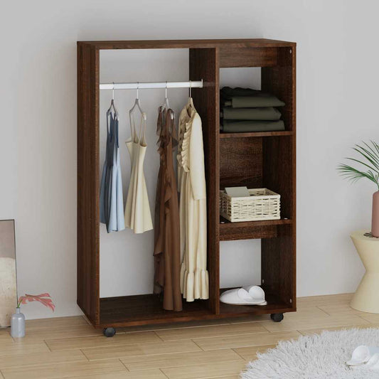 Garderobe brun eik 80x40x110 cm konstruert tre