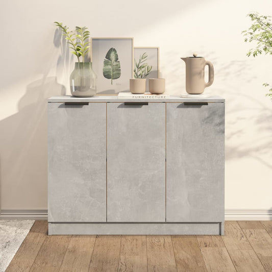 Skjenk betonggrå 90,5x30x70 cm konstruert tre