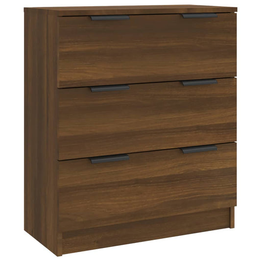 Skjenk brun eik 60x30x70 cm konstruert tre