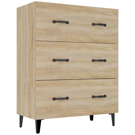 Skjenk sonoma eik 69,5x34x90 cm konstruert tre