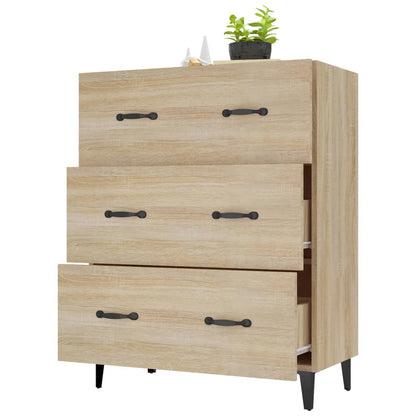 Skjenk sonoma eik 69,5x34x90 cm konstruert tre