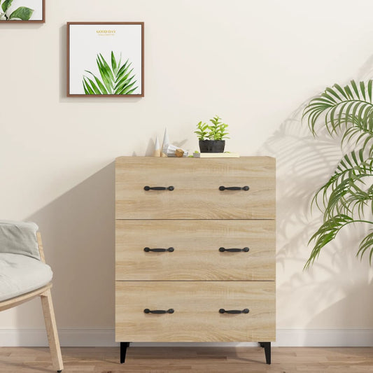 Skjenk sonoma eik 69,5x34x90 cm konstruert tre