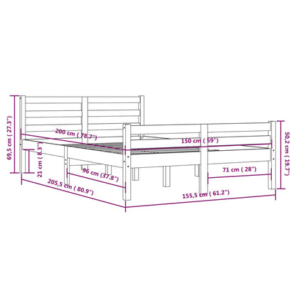 Sengeramme heltre 150x200 cm King Size
