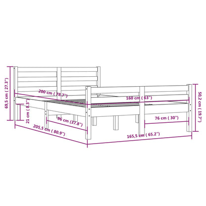 Sengeramme heltre 160x200 cm