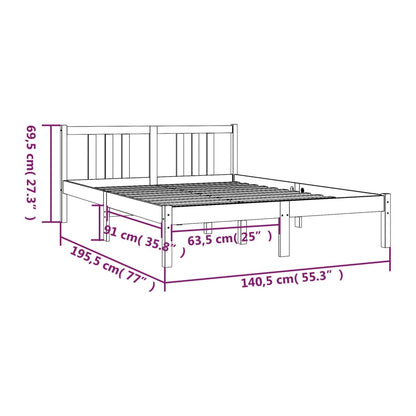 Sengeramme heltre 135x190 cm Double