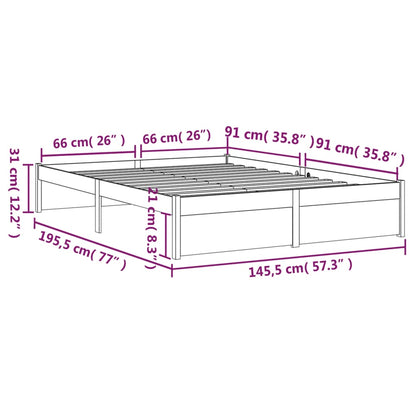 Sengeramme heltre 140x190 cm