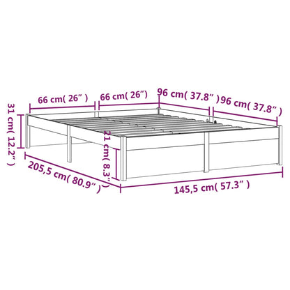 Sengeramme heltre 140x200 cm
