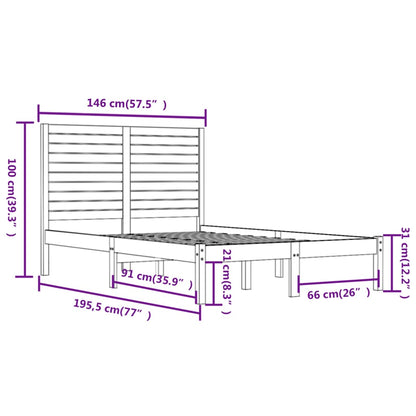 Sengeramme heltre 140x190 cm