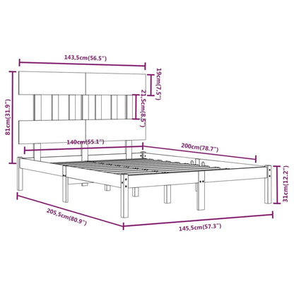 Sengeramme heltre 140x200 cm