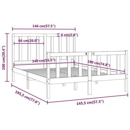 Sengeramme heltre 140x190 cm