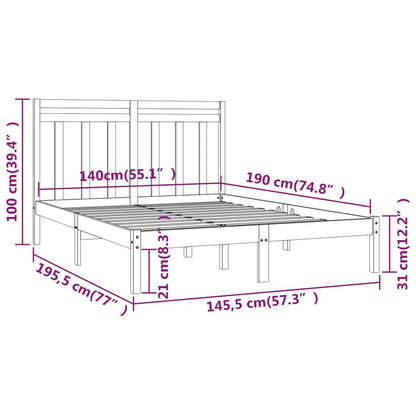 Sengeramme heltre 140x190 cm