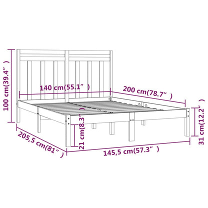 Sengeramme heltre 140x200 cm