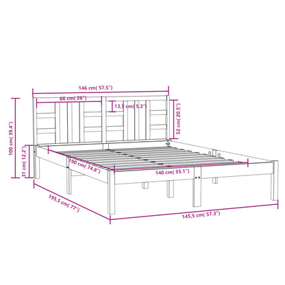 Sengeramme heltre 140x190 cm