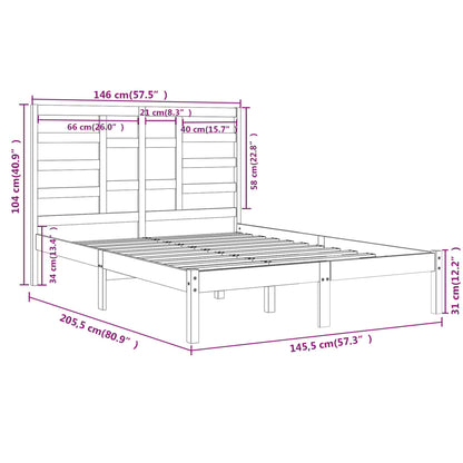 Sengeramme heltre 140x200 cm