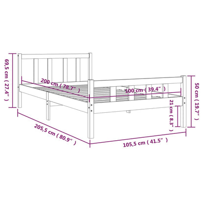 Sengeramme heltre 100x200 cm