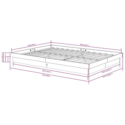 Sengeramme heltre 140x200 cm