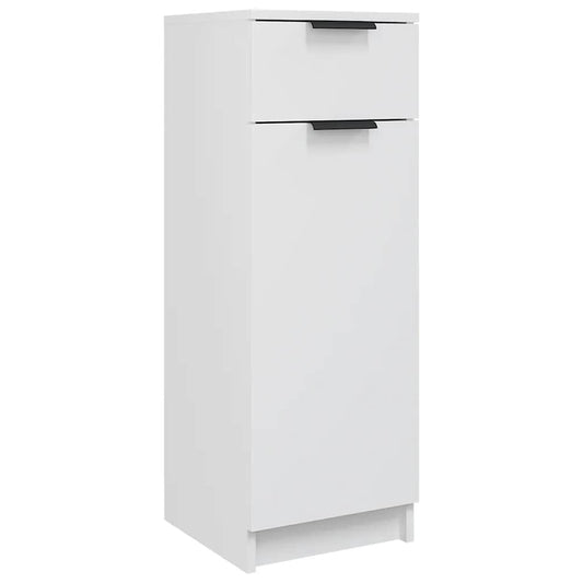Baderomsskap hvit 32x34x90 cm konstruert tre