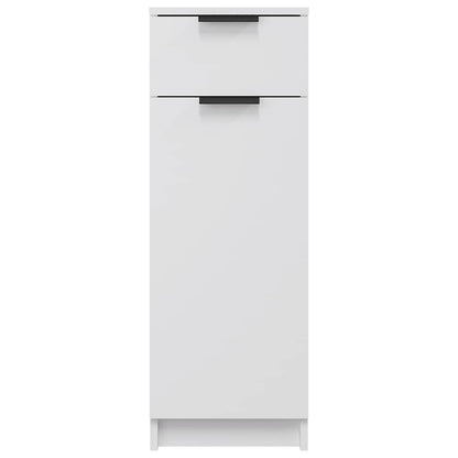 Baderomsskap hvit 32x34x90 cm konstruert tre