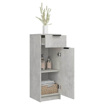 Baderomsskap betonggrå 32x34x90 cm konstruert tre