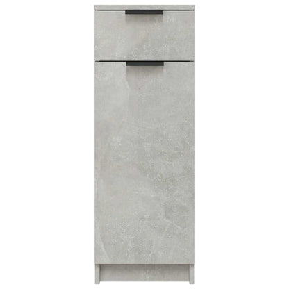 Baderomsskap betonggrå 32x34x90 cm konstruert tre
