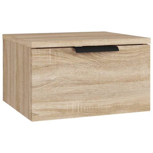 Veggmontert nattbord sonoma eik 34x30x20 cm