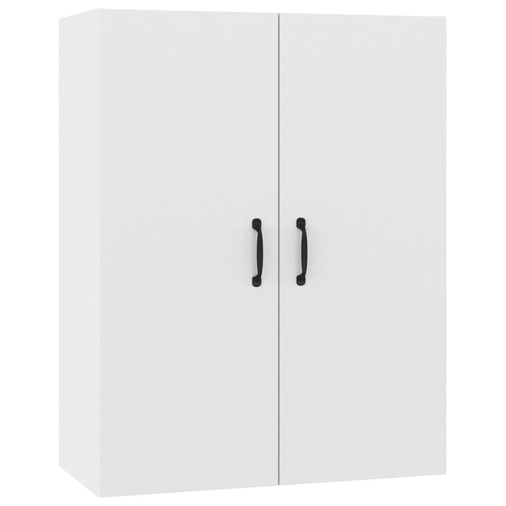 Veggskap hvit 69,5x34x90 cm konstruert tre