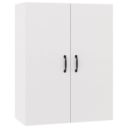 Veggskap hvit 69,5x34x90 cm konstruert tre
