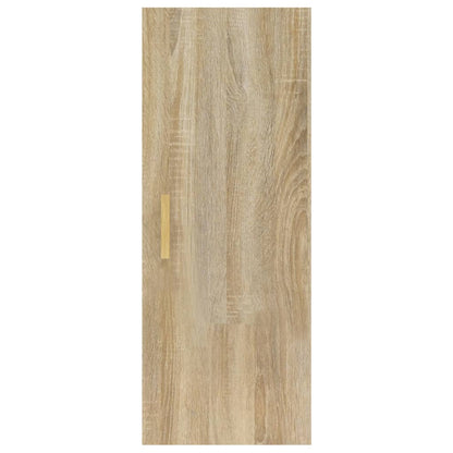 Veggskap sonoma eik 34,5x34x90 cm konstruert tre