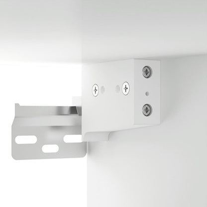Veggskap hvit 35x34x90 cm konstruert tre
