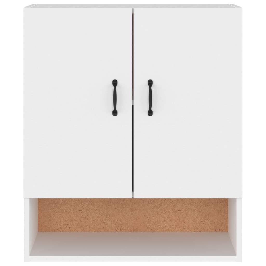 Veggskap hvit 60x31x70 cm konstruert tre