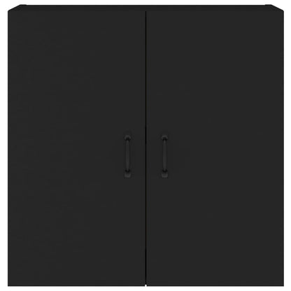 Veggskap svart 60x31x60 cm konstruert tre