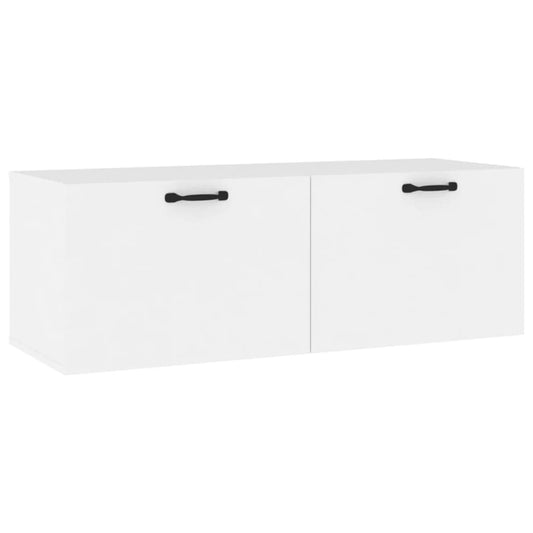 Veggskap hvit 100x36,5x35 cm konstruert tre