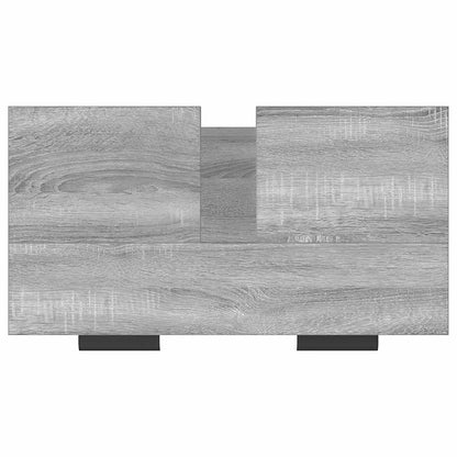 Baderomsskap grå sonoma eik 64,5x33,5x59 cm konstruert tre