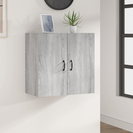 Veggskap grå sonoma 60x31x60 cm konstruert tre