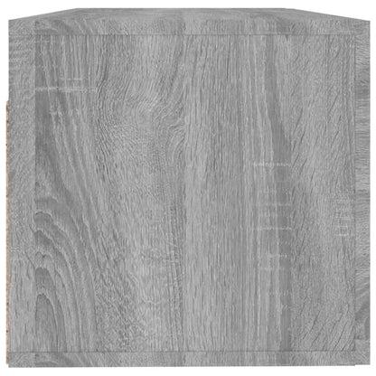 Veggskap grå sonoma 100x36,5x35 cm konstruert tre