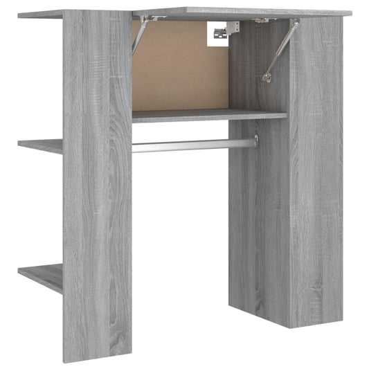 Gangskap grå sonoma 97,5x37x99 cm konstruert tre