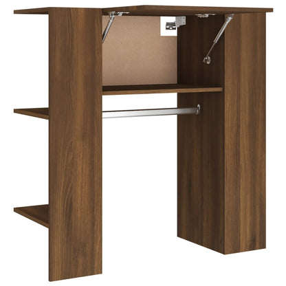 Gangskap brun eik 97,5x37x99 cm konstruert tre